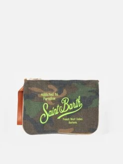 MC2 Saint Barth Parisienne Pochette With Camouflage Print