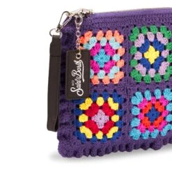MC2 Saint Barth Parisienne Violet Crochet Crossbody Bag -Chic Carry Deals Store parisienne crochet handbag woman 6