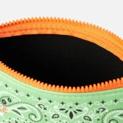 MC2 Saint Barth Aline Scuba Pochette With Fluo Green Bandanna Print -Chic Carry Deals Store pastel green bandanna aline pochette 3