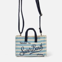 MC2 Saint Barth Phone Holder Bag With Striped Print 11 MC2 Saint Barth Phone Holder Bag With Striped Print -Chic Carry Deals Store phone bag striped 1
