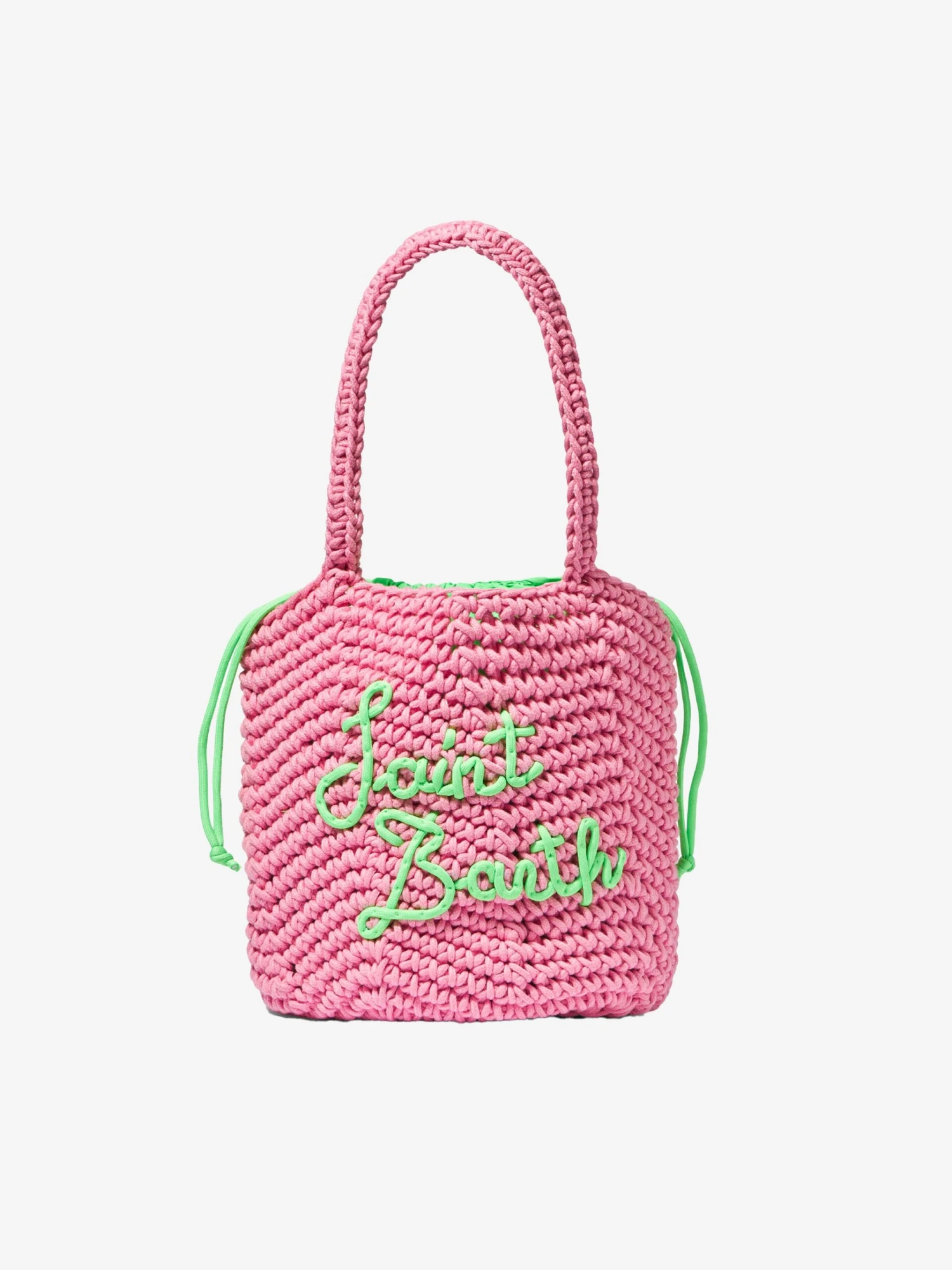 MC2 Saint Barth Rope Pink Crochet Shoulder Bag 3 MC2 Saint Barth Rope Pink Crochet Shoulder Bag