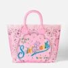 MC2 Saint Barth Vanity Canvas Shoulder Bag With Pink Bandanna Print 1 MC2 Saint Barth Vanity Canvas Shoulder Bag With Pink Bandanna Print -Chic Carry Deals Store pinkbandana canvas vanity bag 01