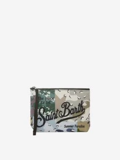 Aline Scuba Pochette With Camouflage Print