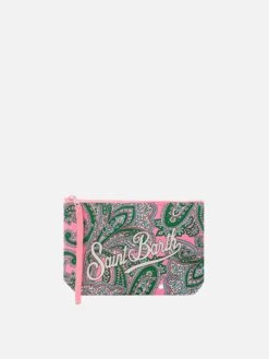 Aline Scuba Pochette With Paisley Print