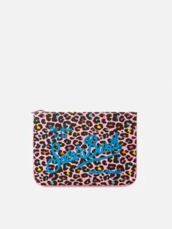 MC2 Saint Barth Parisienne Animalier Terry Pochette With Saint Barth Embroidery