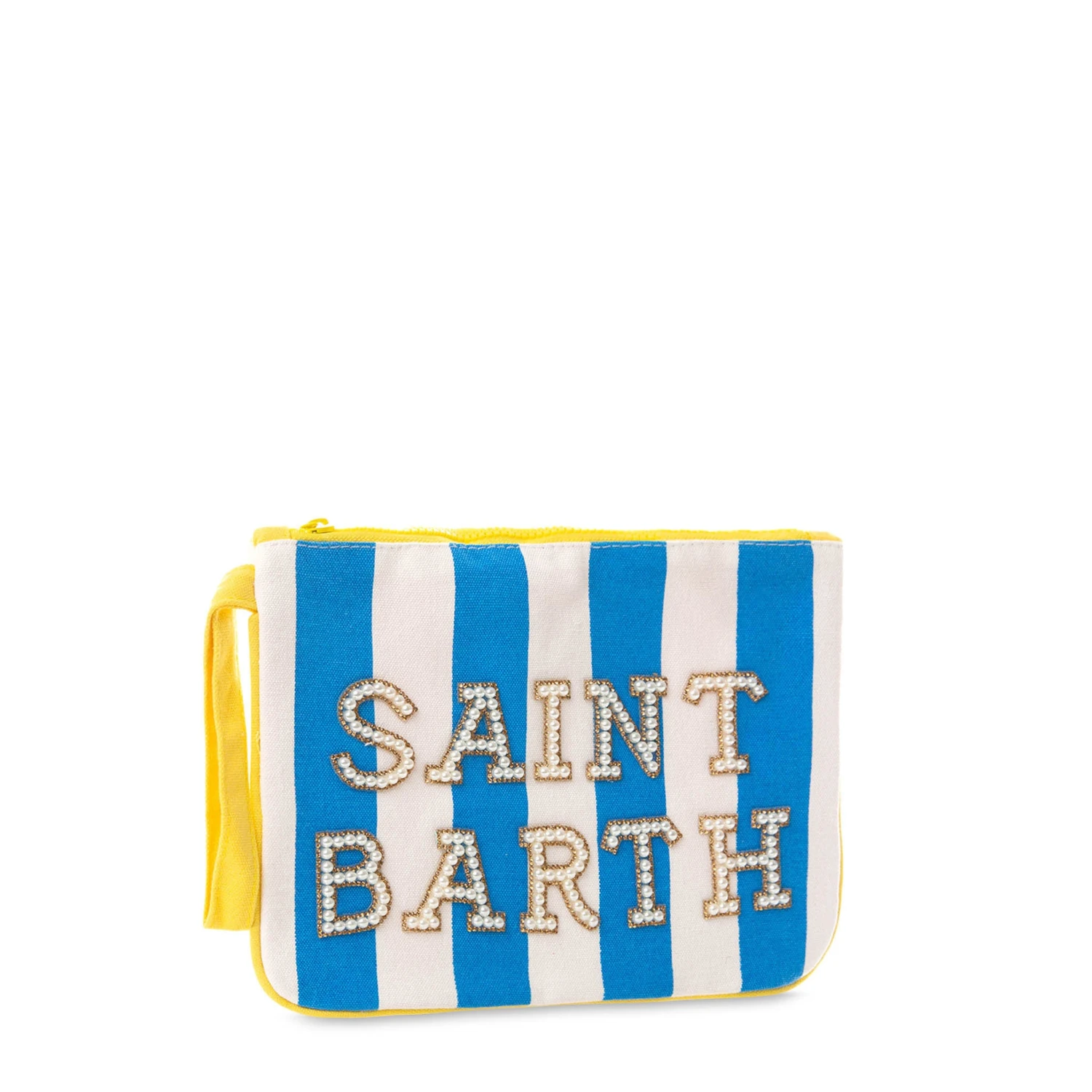 MC2 Saint Barth Parisienne Striped Canvas Pochette With Saint Barth Patch 4 MC2 Saint Barth Parisienne Striped Canvas Pochette With Saint Barth Patch - Image 2