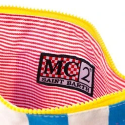 MC2 Saint Barth Parisienne Striped Canvas Pochette With Saint Barth Patch 10 MC2 Saint Barth Parisienne Striped Canvas Pochette With Saint Barth Patch -Chic Carry Deals Store pochette parisienne stripes pearls5