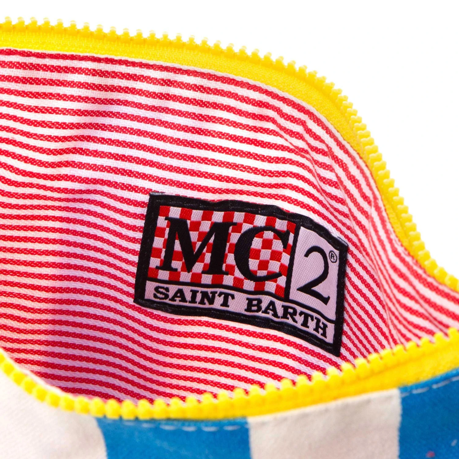 MC2 Saint Barth Parisienne Striped Canvas Pochette With Saint Barth Patch 6 MC2 Saint Barth Parisienne Striped Canvas Pochette With Saint Barth Patch - Image 4