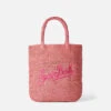 MC2 Saint Barth Raffia Bucket Pink Bag With Embroidery 2 MC2 Saint Barth Raffia Bucket Pink Bag With Embroidery -Chic Carry Deals Store raffia bucket bag pink 1copia