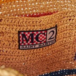 MC2 Saint Barth Raffia Bucket Bag With Multicolor Stripes And Embroidery -Chic Carry Deals Store raffia bucket bag striped 4 f02a1257 040c 4cfc 9c52 5d2e5ced64e3