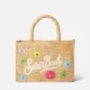 MC2 Saint Barth Colette Raffia Handbag With Flowers Embroidery -Chic Carry Deals Store raffia colette handbag embroidery 1copia