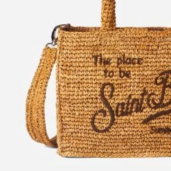 MC2 Saint Barth Colette Brown Raffia Handbag With Saint Barth Embroidery 8 MC2 Saint Barth Colette Brown Raffia Handbag With Saint Barth Embroidery -Chic Carry Deals Store raffia colette natural handbag 5