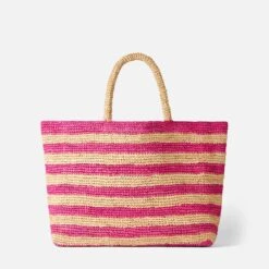 MC2 Saint Barth Raffia Ferdie Striped Bag With Saint Barth Embroidery -Chic Carry Deals Store raffia ferdie bag striped 2 f5fc6d4d 4161 4c33 8513 96f9ba398b83