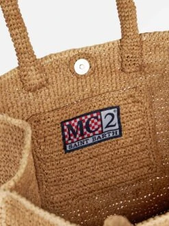 MC2 Saint Barth Raffia Bag With White Front Embroidery 12 MC2 Saint Barth Raffia Bag With White Front Embroidery -Chic Carry Deals Store raffia natural faith bag 5