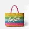 MC2 Saint Barth Raffia Ferdie Bag With Saint Barth Barth Embroidery -Chic Carry Deals Store rainbow rafia striped bag 1copia