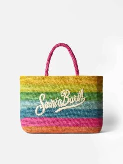 MC2 Saint Barth Raffia Ferdie Bag With Saint Barth Barth Embroidery