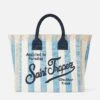 MC2 Saint Barth Vanity Canvas Shoulder Bag With Saint Tropez Print -Chic Carry Deals Store saint tropez vanity canvas bag 01