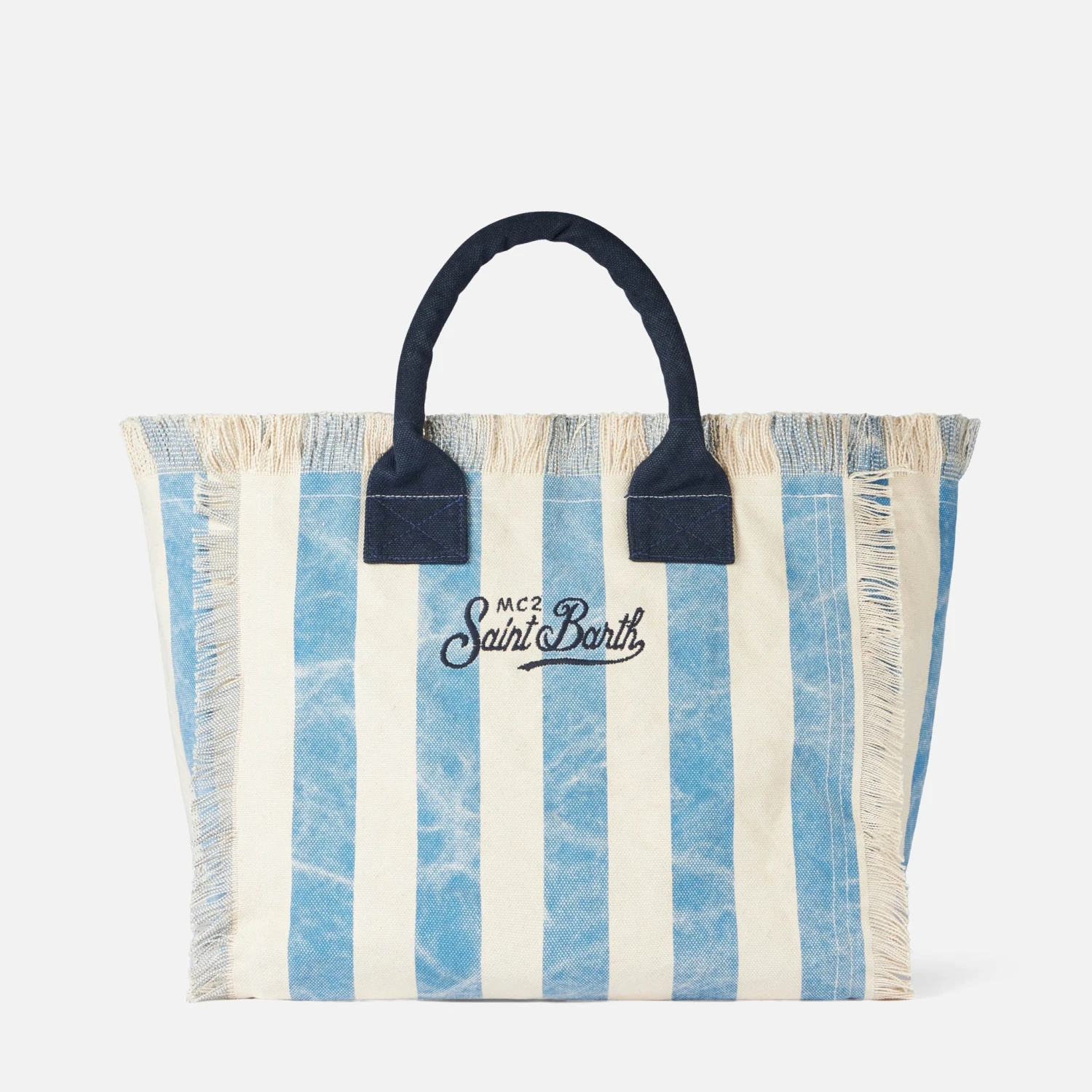 MC2 Saint Barth Vanity Canvas Shoulder Bag With Santorini Print 4 MC2 Saint Barth Vanity Canvas Shoulder Bag With Santorini Print - Image 2