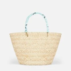 MC2 Saint Barth Straw Bag With Front Embroidery And Fabric Handles 9 MC2 Saint Barth Straw Bag With Front Embroidery And Fabric Handles -Chic Carry Deals Store straw paisley bag kylie 2