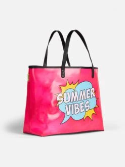 Summer Vibes Transparent Pvc Bag -Chic Carry Deals Store summer vibes las vegas bag 3