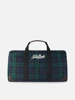 MC2 Saint Barth Travel Bag With Tartan Print