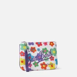 MC2 Saint Barth Parisienne Terry Pochette With Multicolor Daisy Print -Chic Carry Deals Store terry daisy parisienne pochette 3