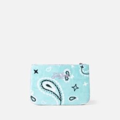 MC2 Saint Barth Parisienne Water Green Terry Pochette With Paisley Print -Chic Carry Deals Store terry paisley pareasy pochette 2