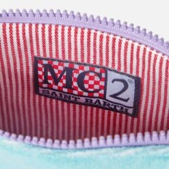 MC2 Saint Barth Parisienne Water Green Terry Pochette With Paisley Print -Chic Carry Deals Store terry paisley pareasy pochette 5