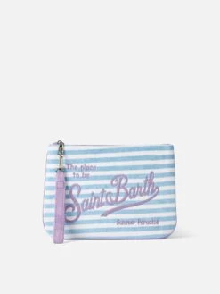 MC2 Saint Barth Parisienne Terry Pochette With Striped Print
