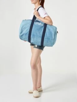 MC2 Saint Barth Travel Duffeldenim Bag -Chic Carry Deals Store travel duffel bag canvas 1