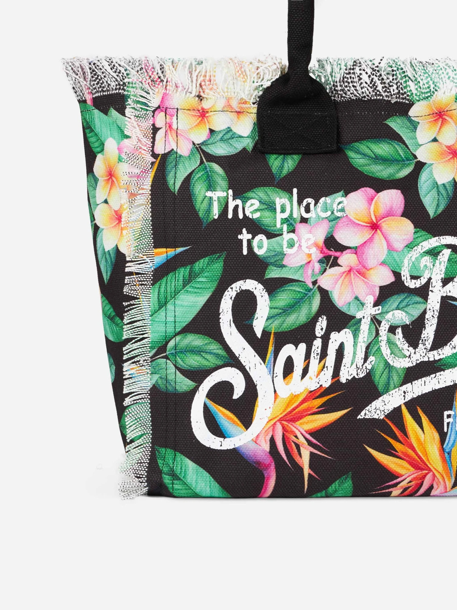 Vanity Canvas Shoulder Bag With Floral Print 4 Vanity Canvas Shoulder Bag With Floral Print - Image 2