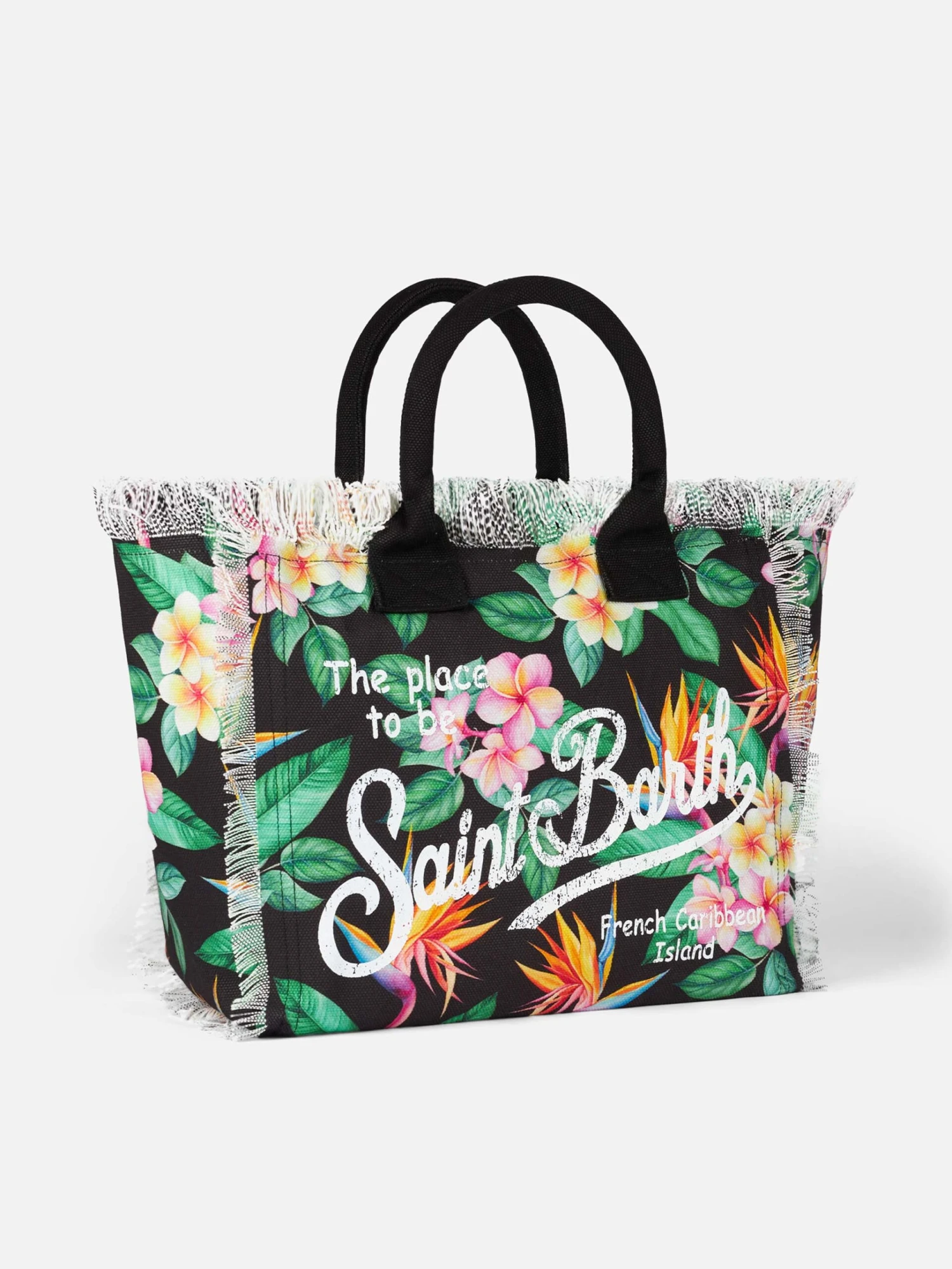 Vanity Canvas Shoulder Bag With Floral Print 5 Vanity Canvas Shoulder Bag With Floral Print - Image 3