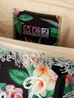 Vanity Canvas Shoulder Bag With Floral Print 11 Vanity Canvas Shoulder Bag With Floral Print -Chic Carry Deals Store vanity bag canvas flower 5