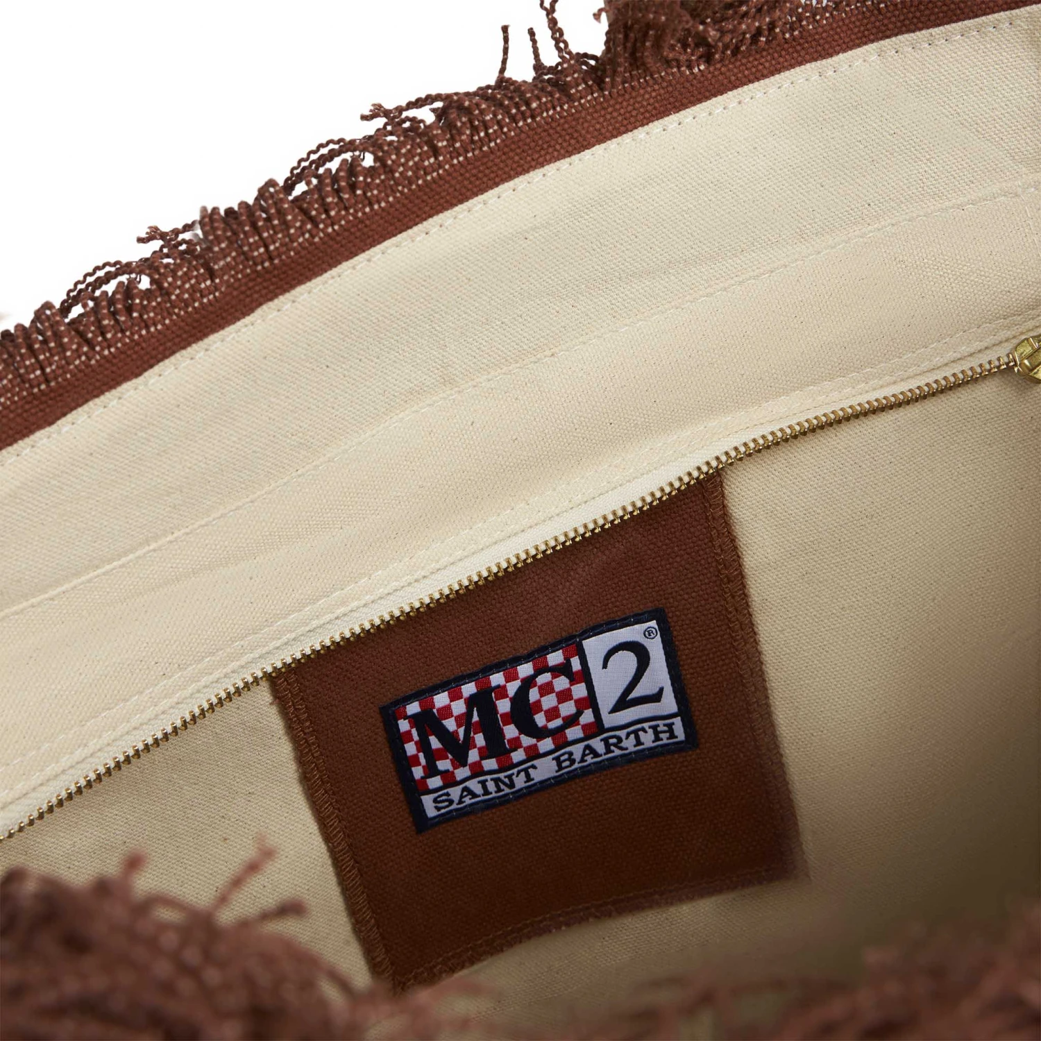 MC2 Saint Barth Vanity Canvas Shoulder Bag With Logo Print 6 MC2 Saint Barth Vanity Canvas Shoulder Bag With Logo Print - Image 4