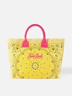 Canvas Shoulder Bag With Bandanna Print -Chic Carry Deals Store vanity canvas bandanna bag 4 74c59757 af90 4f43 b1dc 71122c70acd6