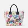 MC2 Saint Barth Vanity Canvas Shoulder Bag With Flower Print -Chic Carry Deals Store vanity canvas flower print bag
