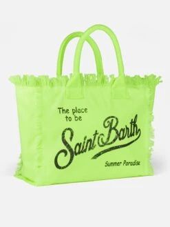 MC2 Saint Barth Vanity Fluo Yellow Shoulder Bag 9 MC2 Saint Barth Vanity Fluo Yellow Shoulder Bag -Chic Carry Deals Store vanity canvas fluo yellow bag 3