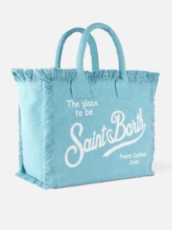 Vanity Light Blue Canvas Bag 9 Vanity Light Blue Canvas Bag -Chic Carry Deals Store vanity canvas light blue bag 3