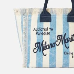 MC2 Saint Barth Vanity Canvas Shoulder Bag With Milano Marittima Print -Chic Carry Deals Store vanity canvas milano marittima bag 5