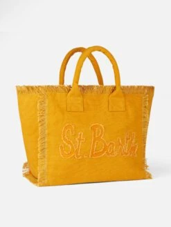 MC2 Saint Barth Vanity Ochre Canvas Shoulder Bag -Chic Carry Deals Store vanity canvas ochre bag 3