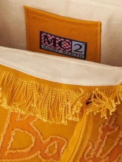 MC2 Saint Barth Vanity Ochre Canvas Shoulder Bag -Chic Carry Deals Store vanity canvas ochre bag 5