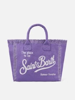 MC2 Saint Barth Vanity Purple Canvas Shoulder Bag