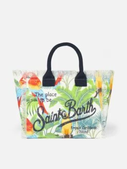 MC2 Saint Barth Vanity Shoulder Bag With Tropical Print
