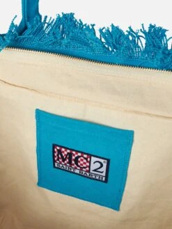 MC2 Saint Barth Vanity Turquoise Canvas Shoulder Bag -Chic Carry Deals Store vanity canvas turquoise bag 5