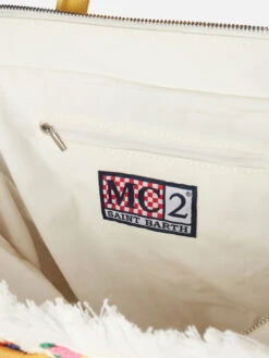 MC2 Saint Barth Crochet Shoulder Bag With Flower -Chic Carry Deals Store vanity crochet bag white 5