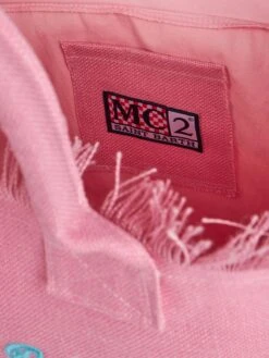 MC2 Saint Barth Vanity Pink Jute Shoulder Bag With Embroidered Logo -Chic Carry Deals Store vanity jute pink embroidery 4 f66a9a95 6e01 4f69 96a1 56feb00f58ea