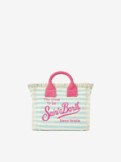 MC2 Saint Barth Mini Vanity Striped Canvas Handbag