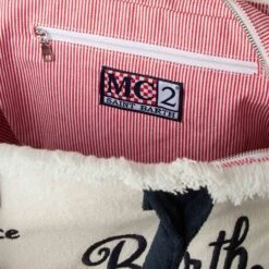 MC2 Saint Barth Vanity White Terry Shoulder Bag -Chic Carry Deals Store vanity terry bag 4