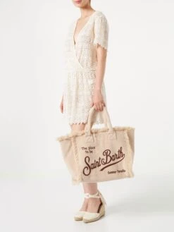 MC2 Saint Barth Vanity White Terry Shoulder Bag -Chic Carry Deals Store vanity terry on model 1 20d062f2 35c1 4666 ba19 1a444ebd9f03