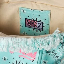 MC2 Saint Barth Vanity Canvas Shoulder Bag With Water Green Bandanna Print 11 MC2 Saint Barth Vanity Canvas Shoulder Bag With Water Green Bandanna Print -Chic Carry Deals Store water green bandanna vanity bag 4